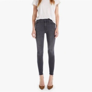 MOTHER Women's Skinny Jeans in Dark Gray